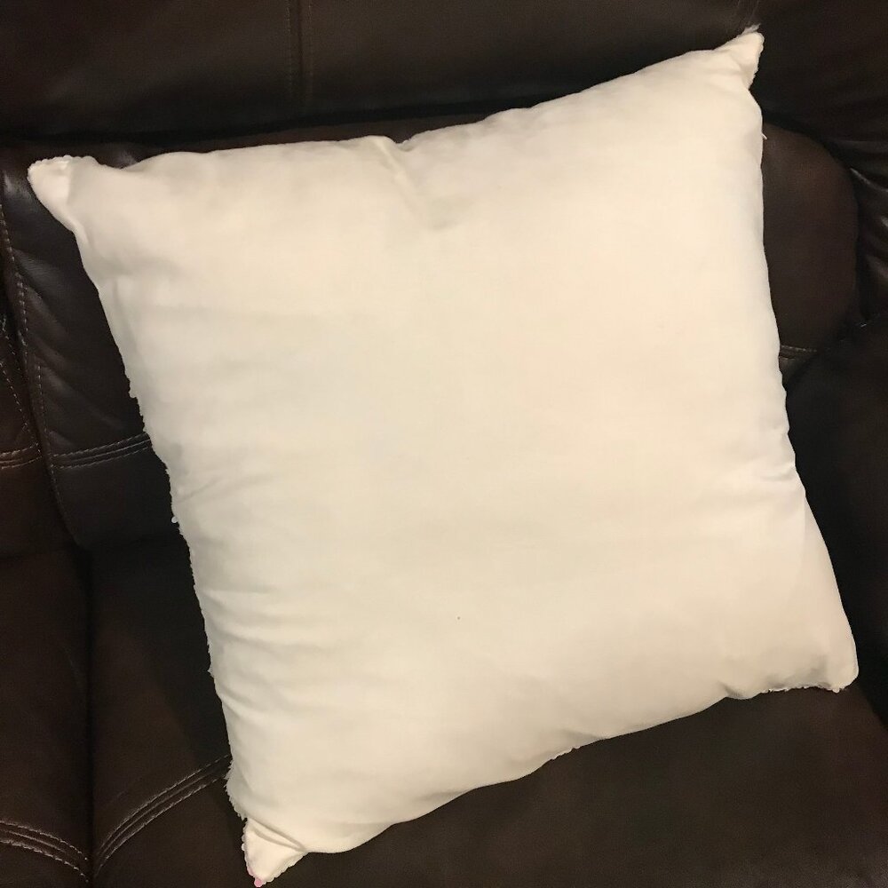 Bed Bath & Beyond * Iridescent Pink White Flip Sequin Pillow Cute Girl's Bedroom - Picture 6 of 9
